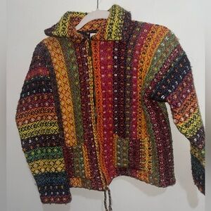 Vintage Multicolor  100%Wool Sweater